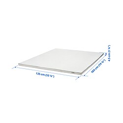Measurement Illustration - NÄSTABERG mattress topper