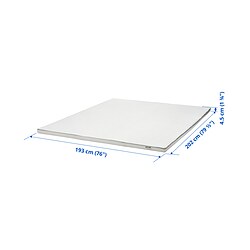Measurement Illustration - NÄSTABERG mattress topper