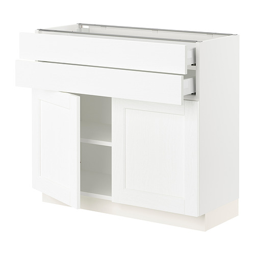 SEKTION / MAXIMERA, base cabinet w 2 doors/2 drawers. 1 of 3 open dialog