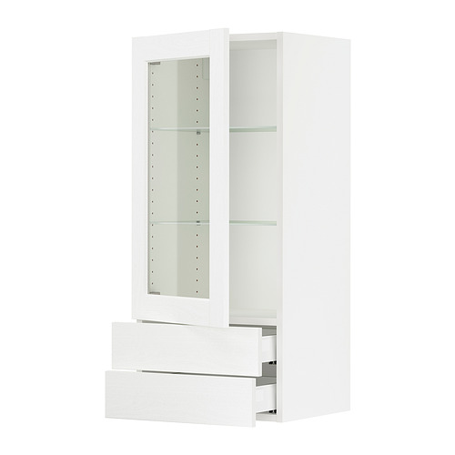 SEKTION / MAXIMERA, wall cabinet w glass door/2 drawers. 1 of 3 open dialog