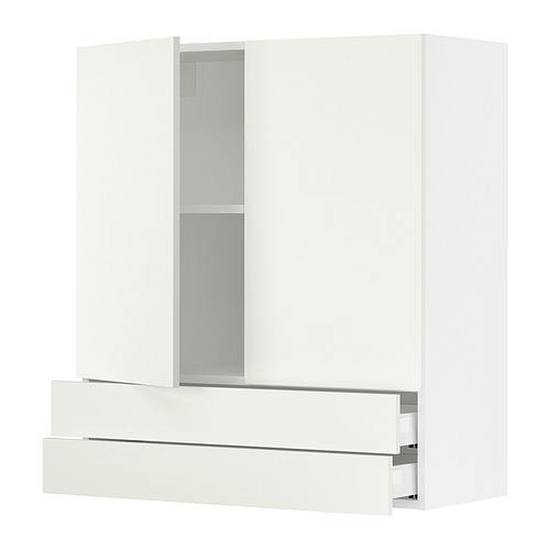 SEKTION, wall cabinet w 2 doors/2 drawers. 1 of 2 open dialog