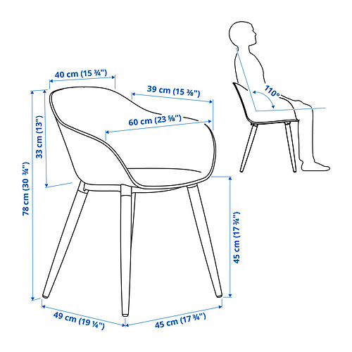 DOCKSTA / GRÖNSTA, table and 4 armchairs. 6 of 6 open dialog