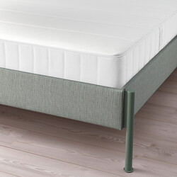 Measurement Illustration - TÄLLÅSEN upholstered bed frame with mattress