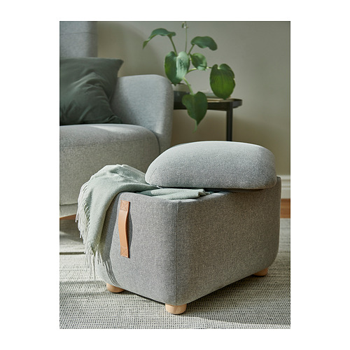 OSKARSHAMN, ottoman with storage. 3 of 6 open dialog