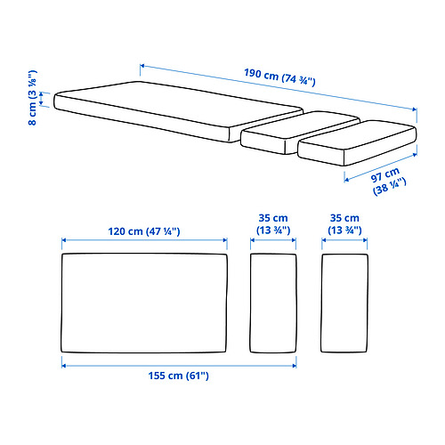 PLUTTEN, foam mattress for extendable bed. 4 of 4 open dialog