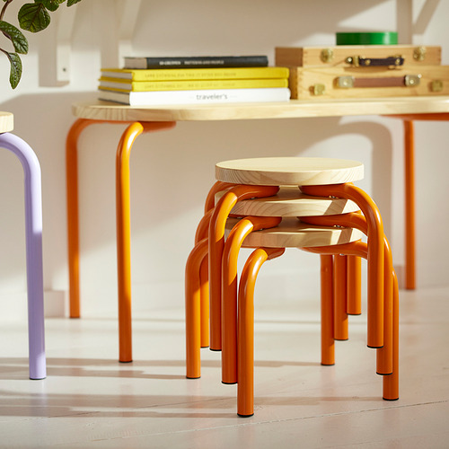 GREJSIMOJS, children's stool. 2 of 6 open dialog