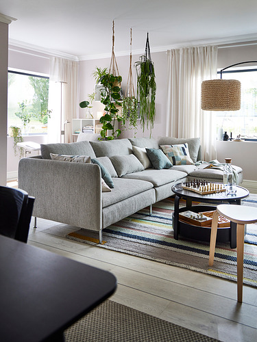 SÖDERHAMN, 4-seat sofa with chaiselongue. 7 of 8 open dialog