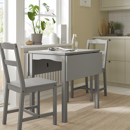 HAUGA, drop-leaf dining table. 4 of 8 open dialog