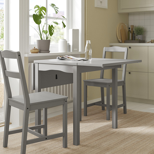 HAUGA, drop-leaf dining table. 6 of 8 open dialog