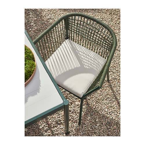 SEGERÖN, table and 6 armchairs, outdoor. 3 of 6 open dialog