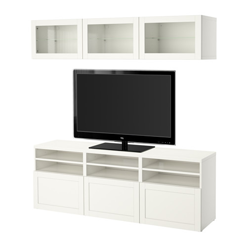 BESTÅ, TV storage combination with drawer rail, push-open. 1 of 10 open dialog