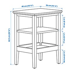 Measurement Illustration - IDANÄS side table