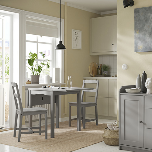 HAUGA, drop-leaf dining table. 2 of 8 open dialog