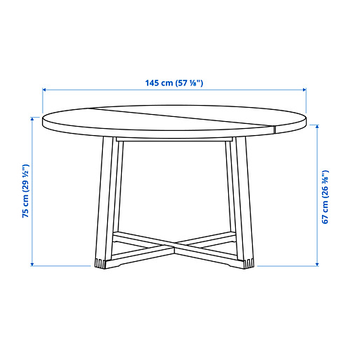 MÖRBYLÅNGA / TOSSBERG, table and 4 chairs. 7 of 7 open dialog