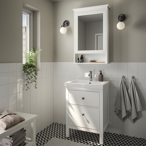 HEMNES / ORRSJÖN, bathroom vanity w/ drawers and sink. 2 of 6 open dialog