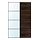 Select colour variation: black mirror glass/double sided dark brown oak effect