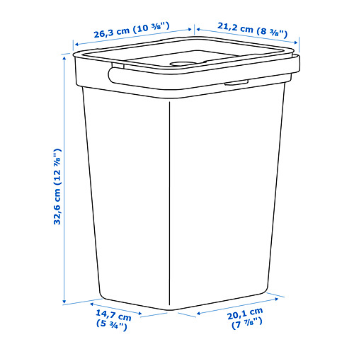 HÅLLBAR, bin with lid. 10 of 11 open dialog