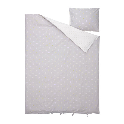 NATTSLÄNDA, duvet cover and pillowcase. 2 of 8 open dialog