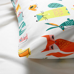 LATTJO duvet cover and pillowcase