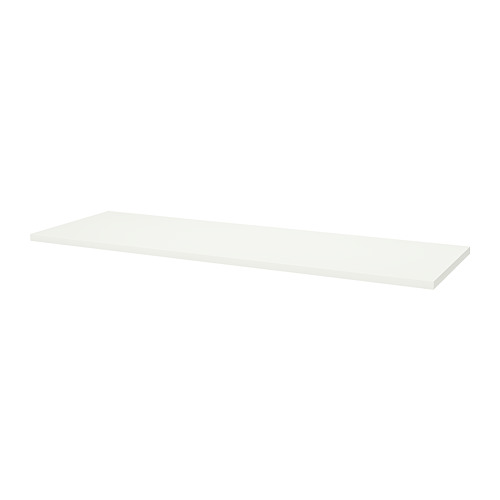 LAGKAPTEN: elegante tablero rectangular blanco, diseño sencillo y minimalista.