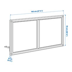 Measurement Illustration - MITTZON acoustic screen for desk