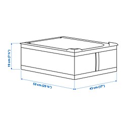 Ilustración de medidas - SKUBB bolsa de almacenaje