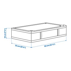 Ilustración de medidas - SKUBB bolsa de almacenaje