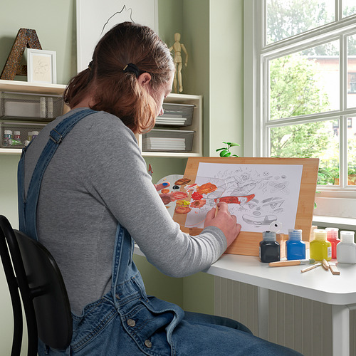 SOLFÅGEL, 3-piece easel and accessories set. 4 of 6 open dialog