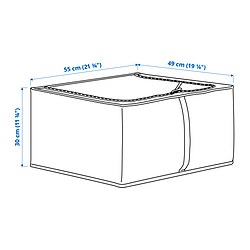 Ilustración de medidas - PÄRKLA bolsa de almacenaje