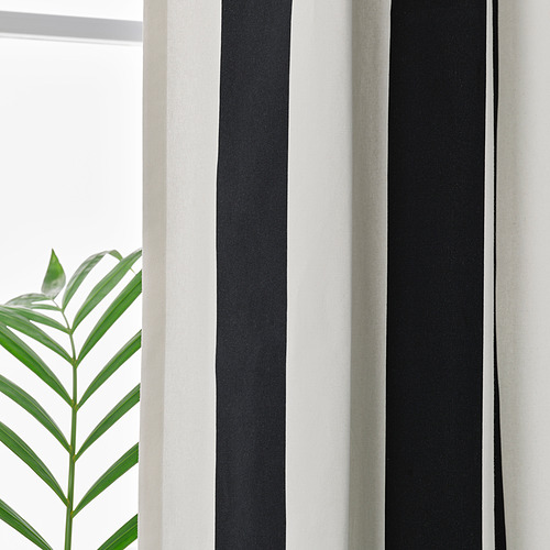 SLÅNHÖSTMAL, curtains, 1 pair. 3 of 5 open dialog