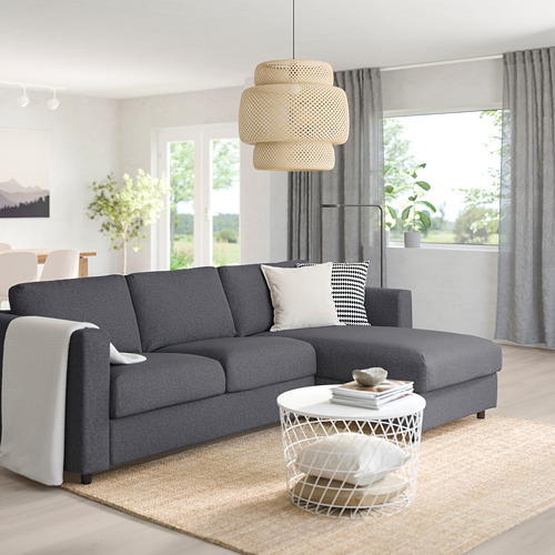 VIMLE, 3-seat sofa bed with chaiselongue. 4 of 14 open dialog