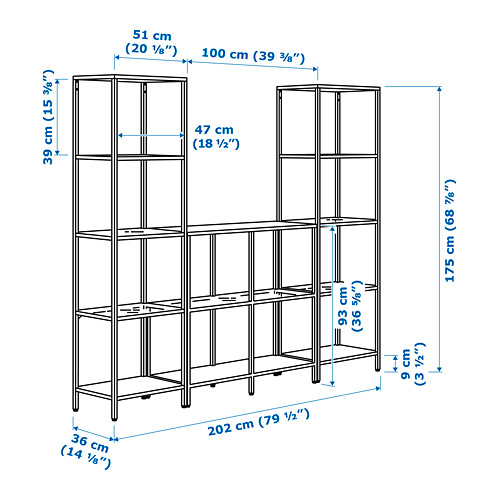 VITTSJÖ, shelving unit. 4 of 4 open dialog