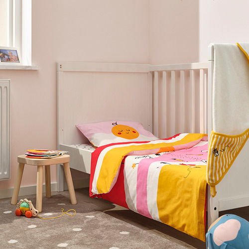 GRÖNFINK, duvet cover and pillowcase for cot. 4 of 7 open dialog