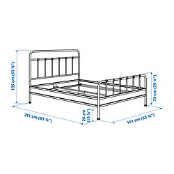 Measurement Illustration - STJÄRNÖ bed Queen