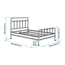 Measurement Illustration - STJÄRNÖ bed Full