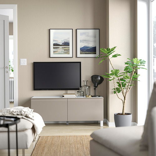 BESTÅ, TV bench with doors. 2 of 6 open dialog