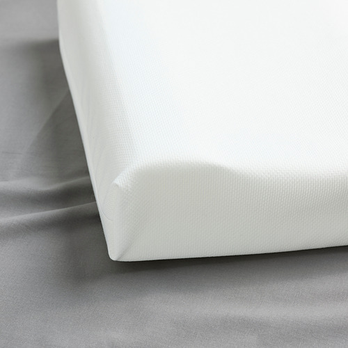 Almohada de espuma ergonómica, elegante diseño blanco, apoya la cabeza y el cuello, ideal para personas que duermen de lado y boca arriba.