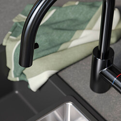 Measurement Illustration - SALLSJÖN kitchen mixer tap pull out