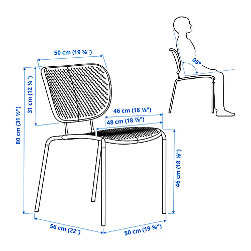 DUVSKÄR, table and 2 chairs. 5 of 6 open dialog