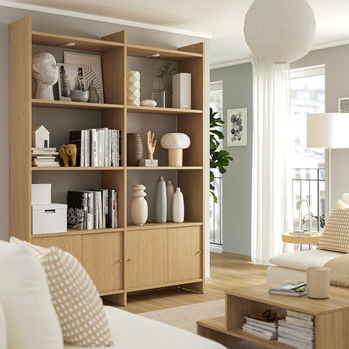 LÅDMAKARE, mueble de almacenaje con puertas correderas y 6 baldas. 2 de 6 abrir diálogo