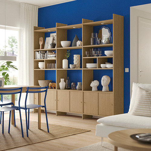 LÅDMAKARE, mueble de almacenaje con puertas correderas y con 2 estantes adicionales. 3 de 7 abrir diálogo