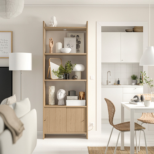LÅDMAKARE, storage cabinet with sliding doors and 3 shelves. 2 of 6 open dialog