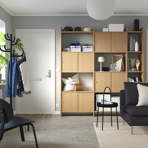 LÅDMAKARE, mueble de almacenaje con puertas correderas y 7 estantes. 3 de 7 abrir diálogo