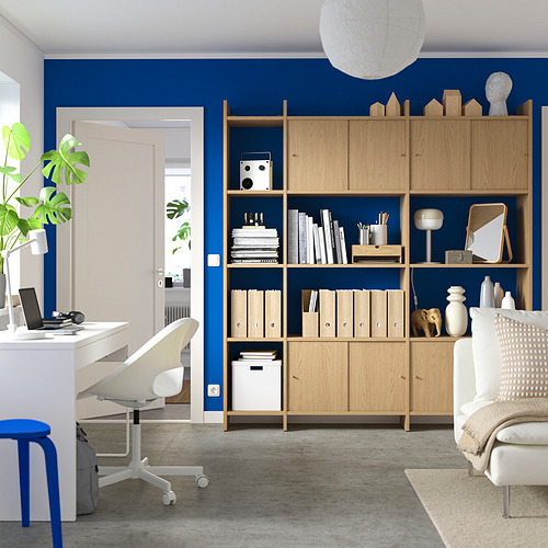 LÅDMAKARE, mueble de almacenaje con puertas correderas y 7 estantes. 4 de 7 abrir diálogo
