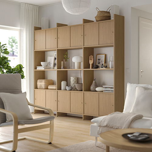 LÅDMAKARE, storage cabinet with sliding doors and 3 shelves. 3 of 7 open dialog