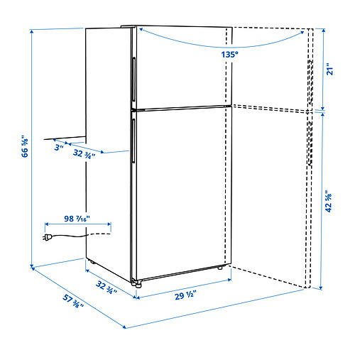 LAGAN, top-freezer refrigerator. 6 of 7 open dialog