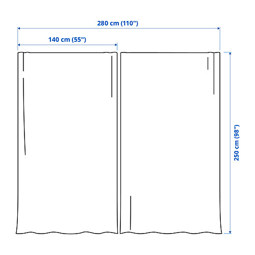 SANELA, curtains, 1 pair. 4 of 4 open dialog