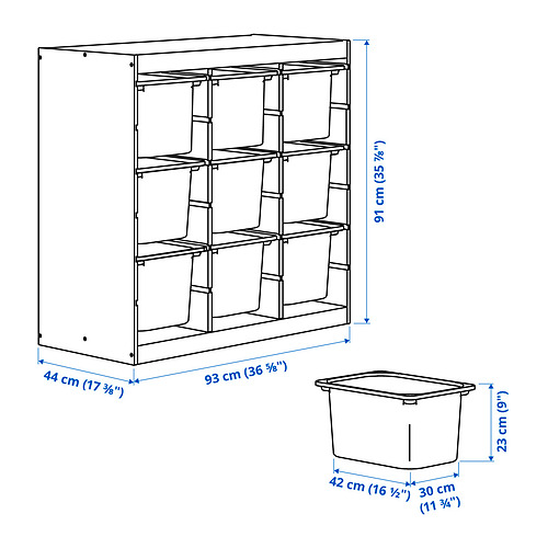 TROFAST, combinación de almacenaje con cajas. 4 de 4 abrir diálogo