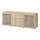 Select colour variation: White stained oak effect / SINDVIK clear glass