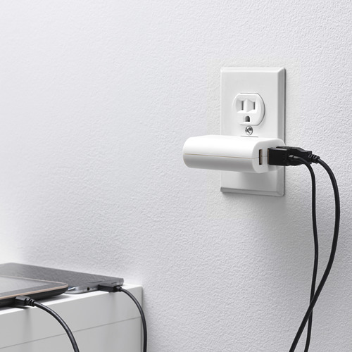 SMÅHAGEL, 3-port USB charger. 5 of 5 open dialog